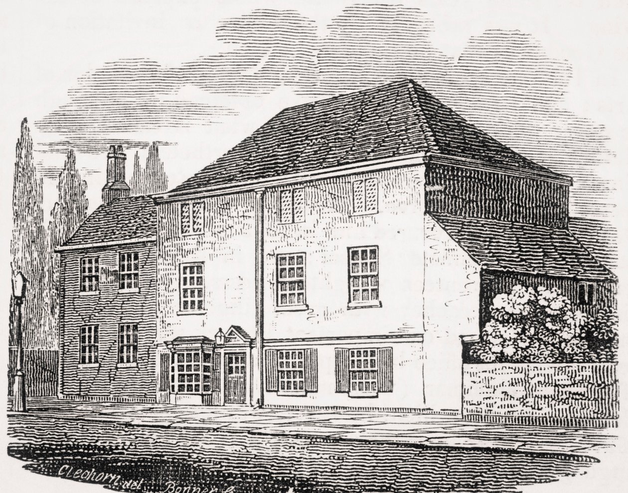 O Touro Pied, Islington, de &39;Old England&39;s Worthies&39;, de Lord Brougham e outros, publicou Londres, em 1880 de English School