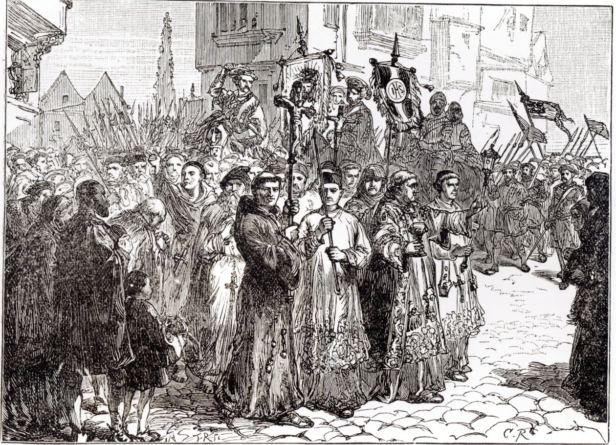 A peregrinação da graça em 1536 de English School