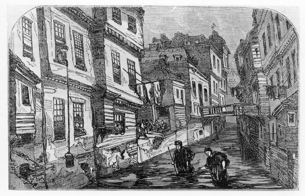 A frota do rio, c.1880 de English School