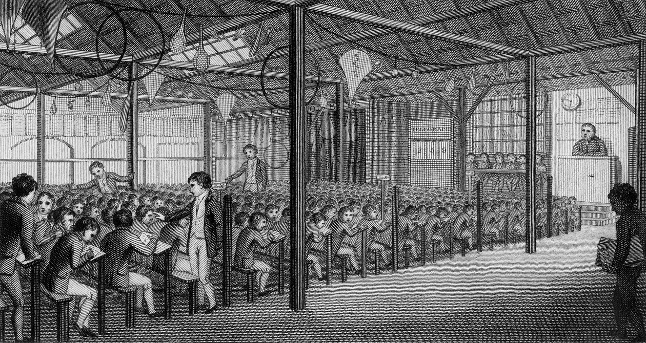 The Royal Free School, publicado por W.Robbin, c.1805 de English School