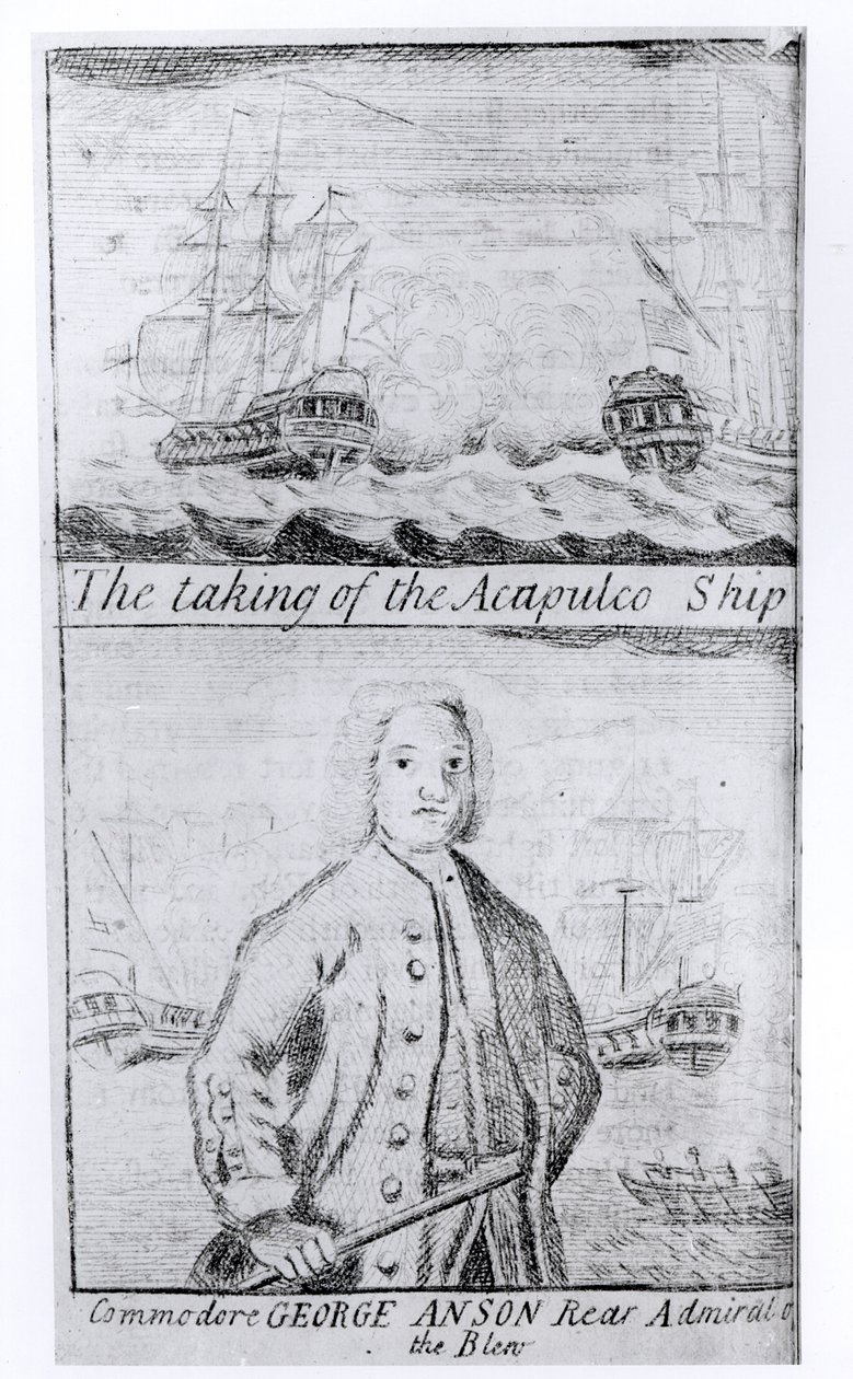 A tomada do navio de Acapulco, 20 de junho de 1743 de English School