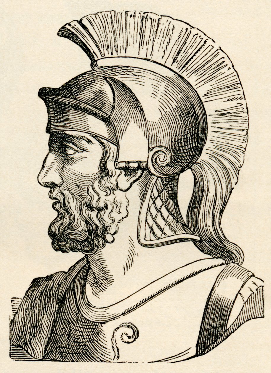 Temístocles, de "Os habitantes do mundo" por GT Bettany, publicado em 1888 de English School