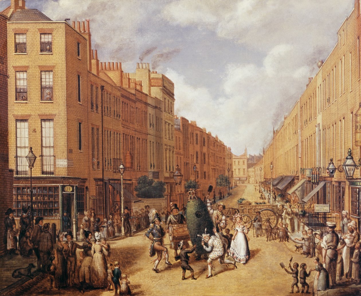 Rua superior de Lisson perto de Paddington, c.1837 de English School