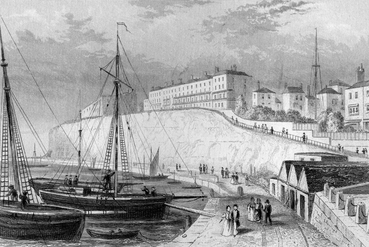 Falésia ocidental, Ramsgate, c.1830 de English School