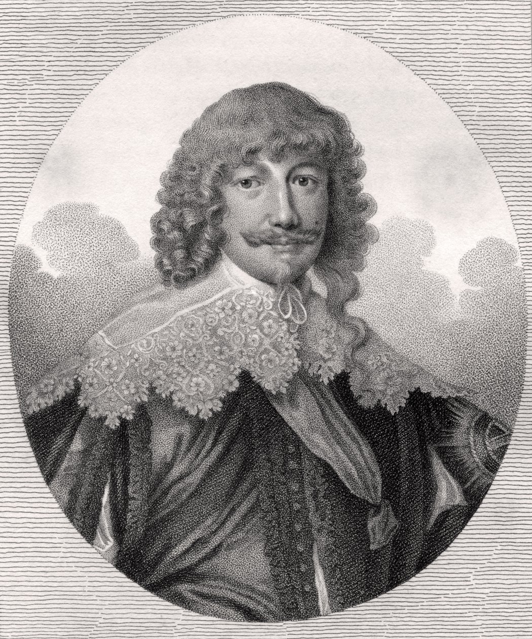 William Cavendish, gravado por Bocquet, ilustração de &39;Um catálogo de autores reais e nobres, volume III&39;, publicado em 1806 de English School