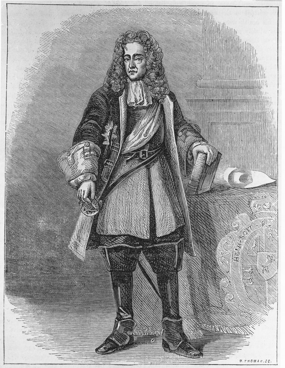 Guilherme II, Príncipe de Orange (1626-50) gravado por W. Thomas (bundw) de English School