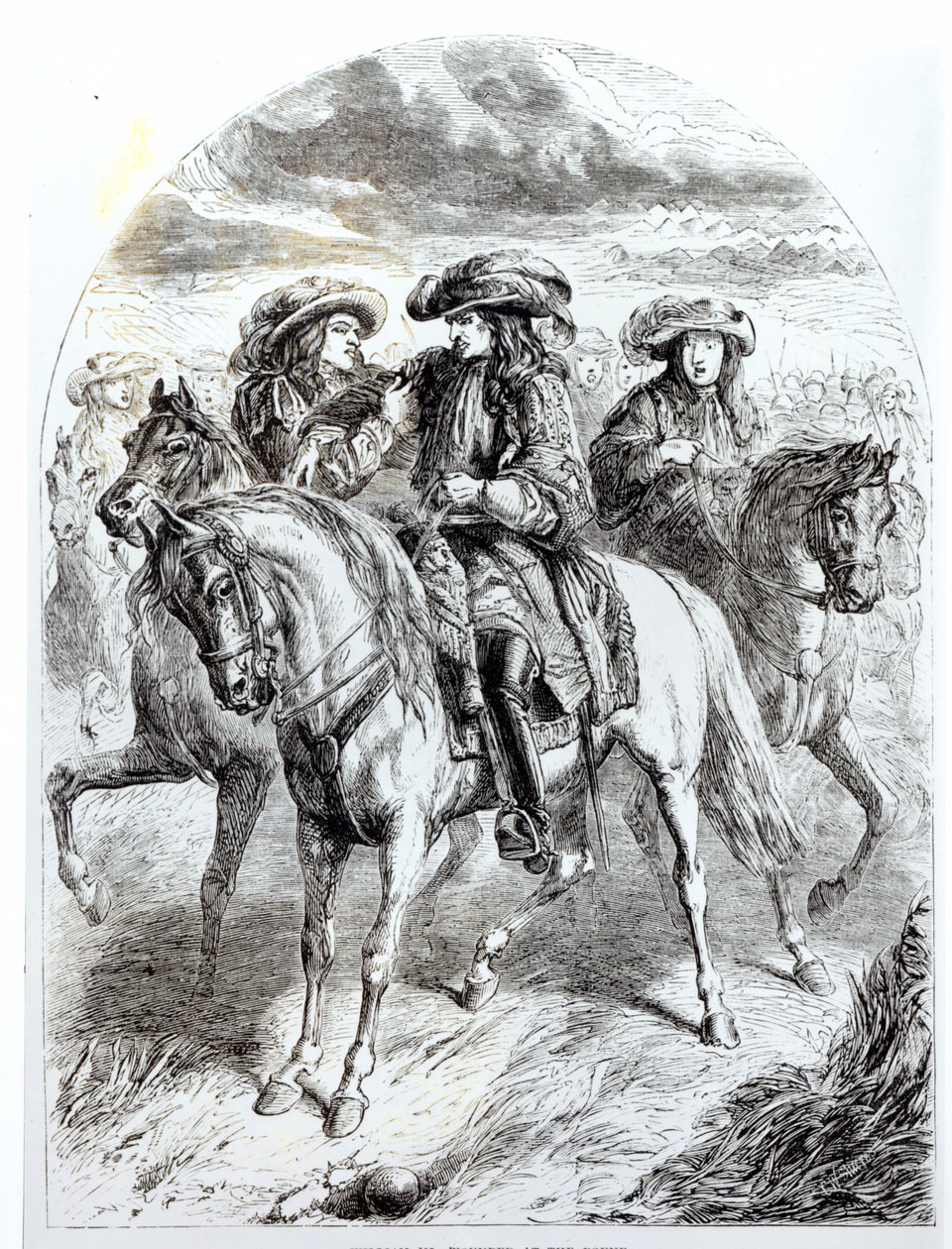 Guilherme III (1650-1702) Ferido na Batalha do Boyne, 1º de julho de 1690 de English School