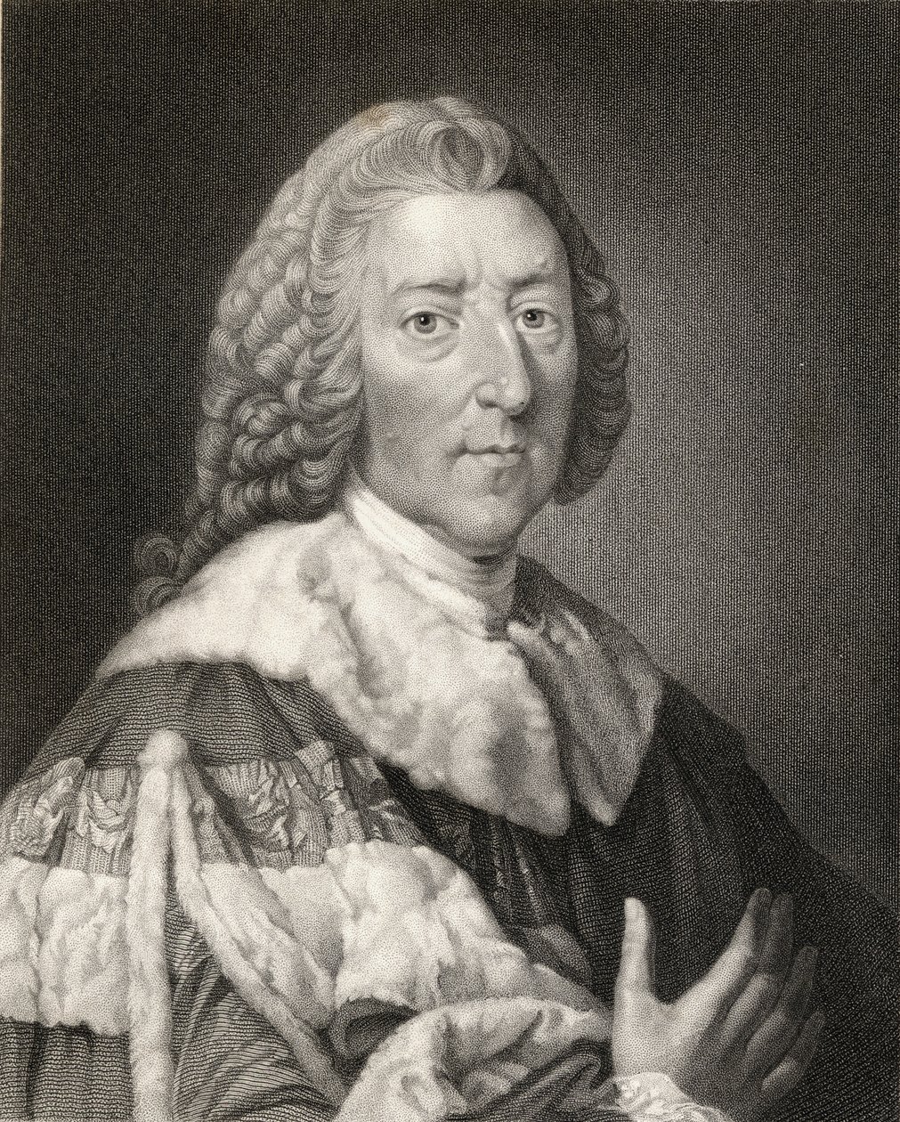 William Pitt, o Velho (1708-78), 1º Conde de Chatham, da &39;Galeria dos Retratos&39;, publicado em 1833 de English School