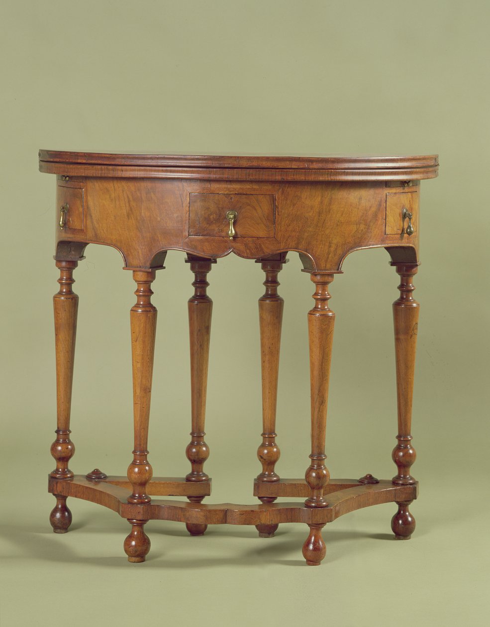 Mesa de cartas de William e Mary, c.1690 (nogueira) de English School