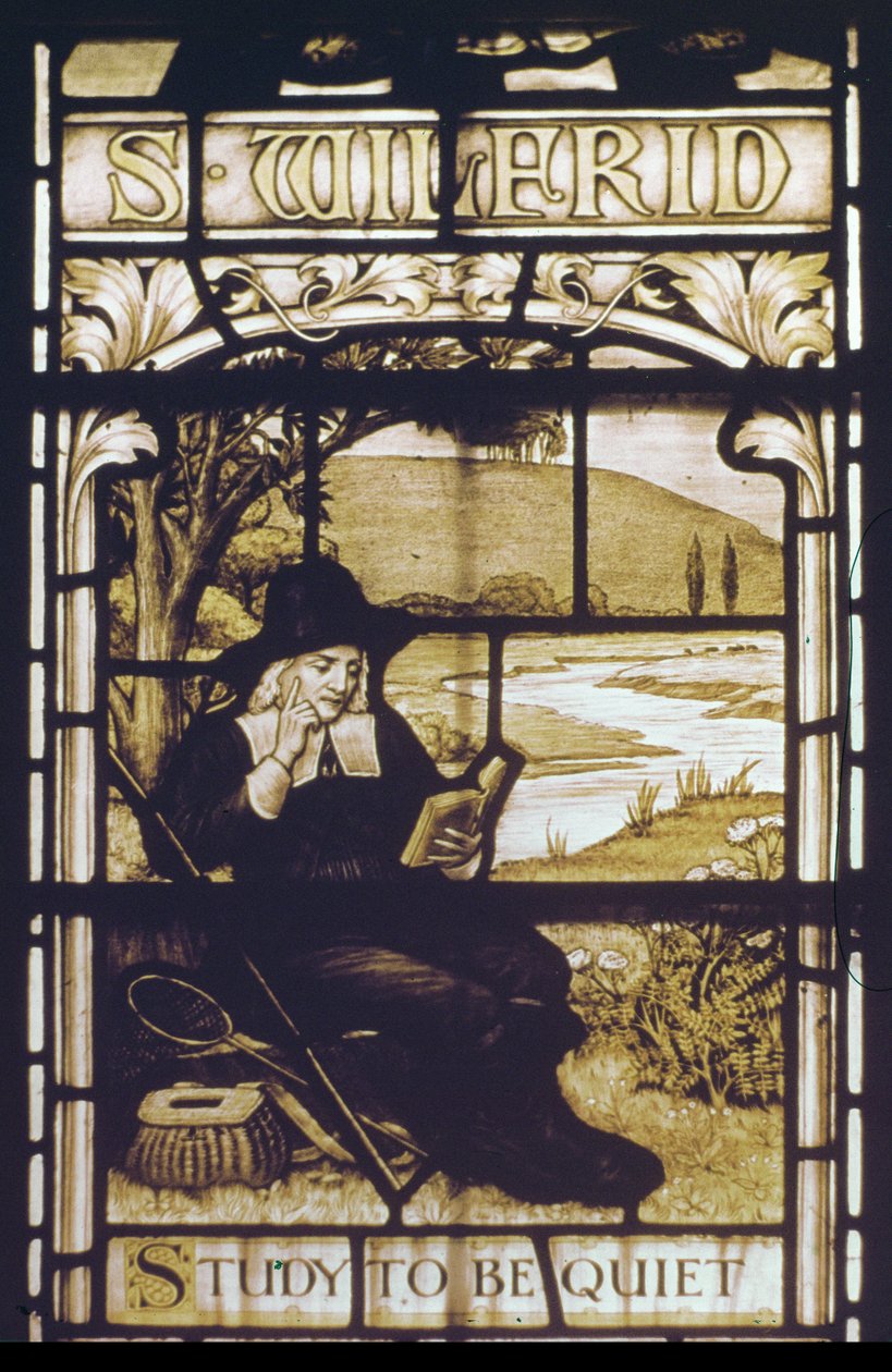 Janela retratando Izaak Walton (vitral) de English School