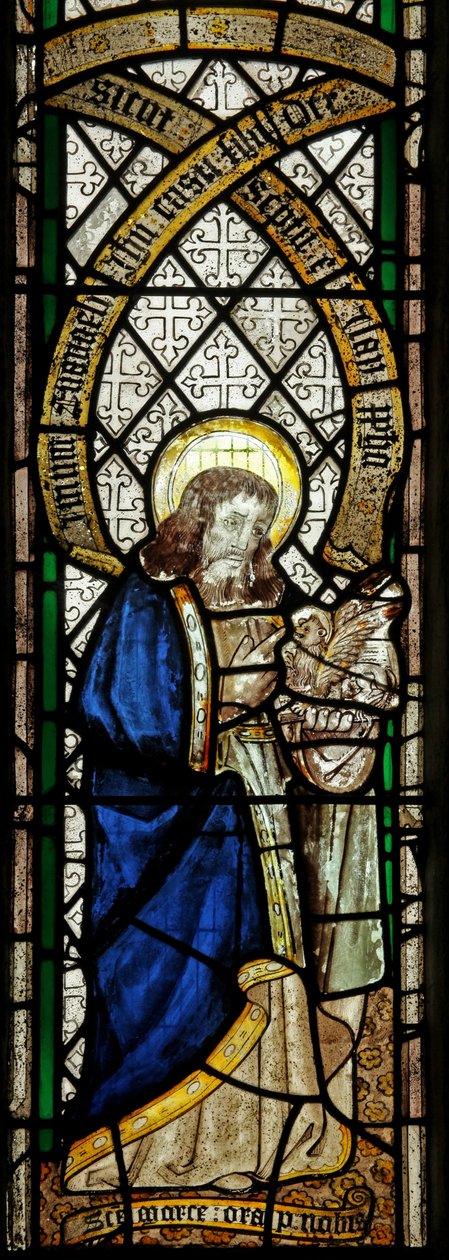 Janela s5 representando o evangelista: St Mark (vitral) de English School