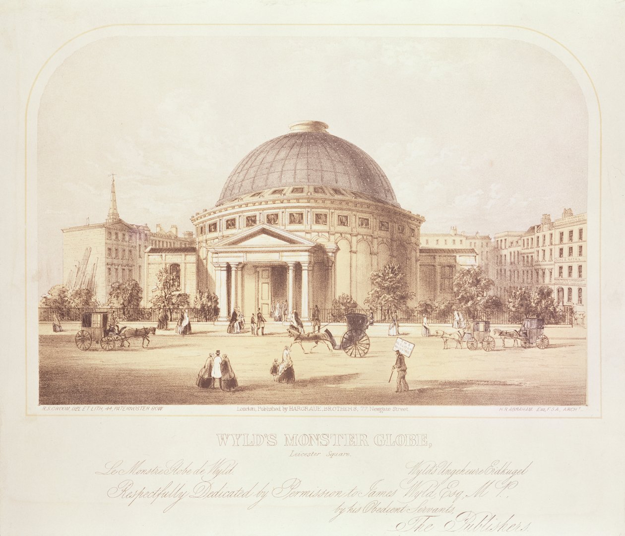 Globo Monstro da Wyld, c.1851 de English School