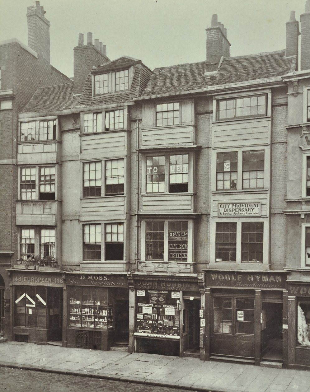 145-148 Aldersgate Street, Londres, 1879 de English Photographer