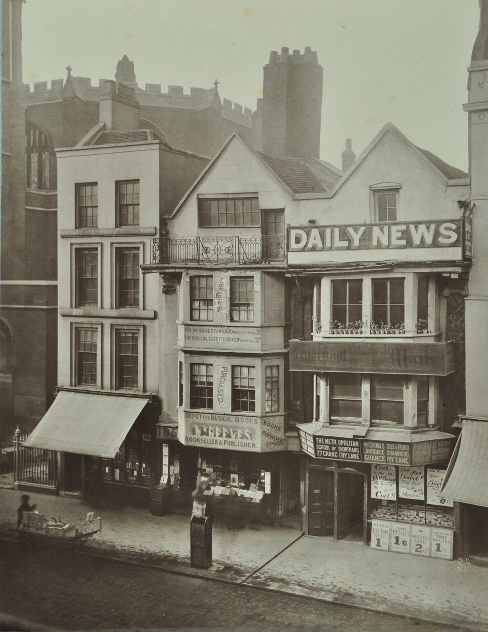 185 Fleet Street, cidade de Londres, 1884 de English Photographer