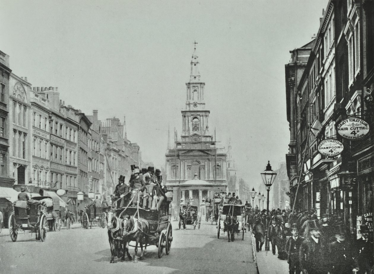 4-10 Strand, Westminster LB: elevações frontais, 1895 de English Photographer