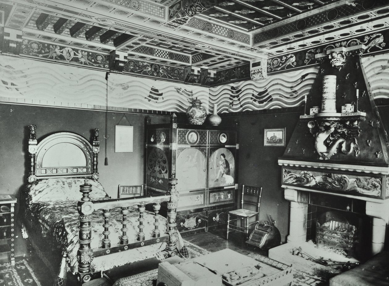 9 Melbury Road: quarto, 1890 de English Photographer