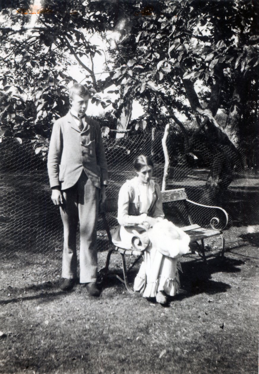 Adrian e Virginia Stephen, 1900 (foto do bw) de English Photographer