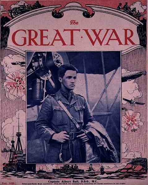 Capitão Albert Ball (1896-1917) D.S.O, M.C., capa de 