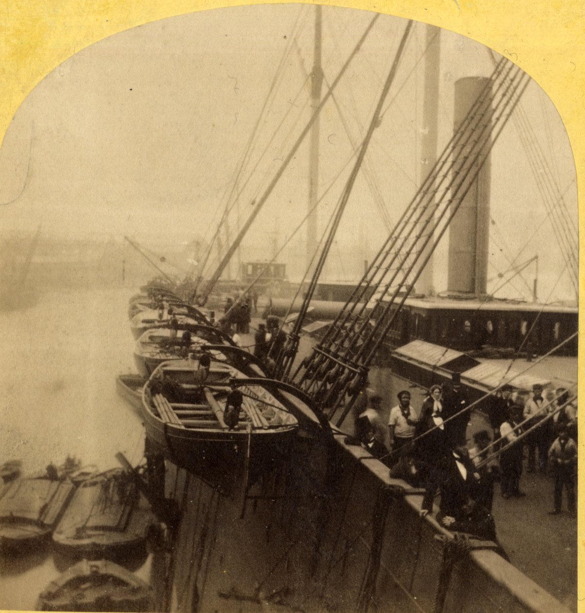 Baralho do Great Eastern, 1850-60 (impressão de albume) de English Photographer