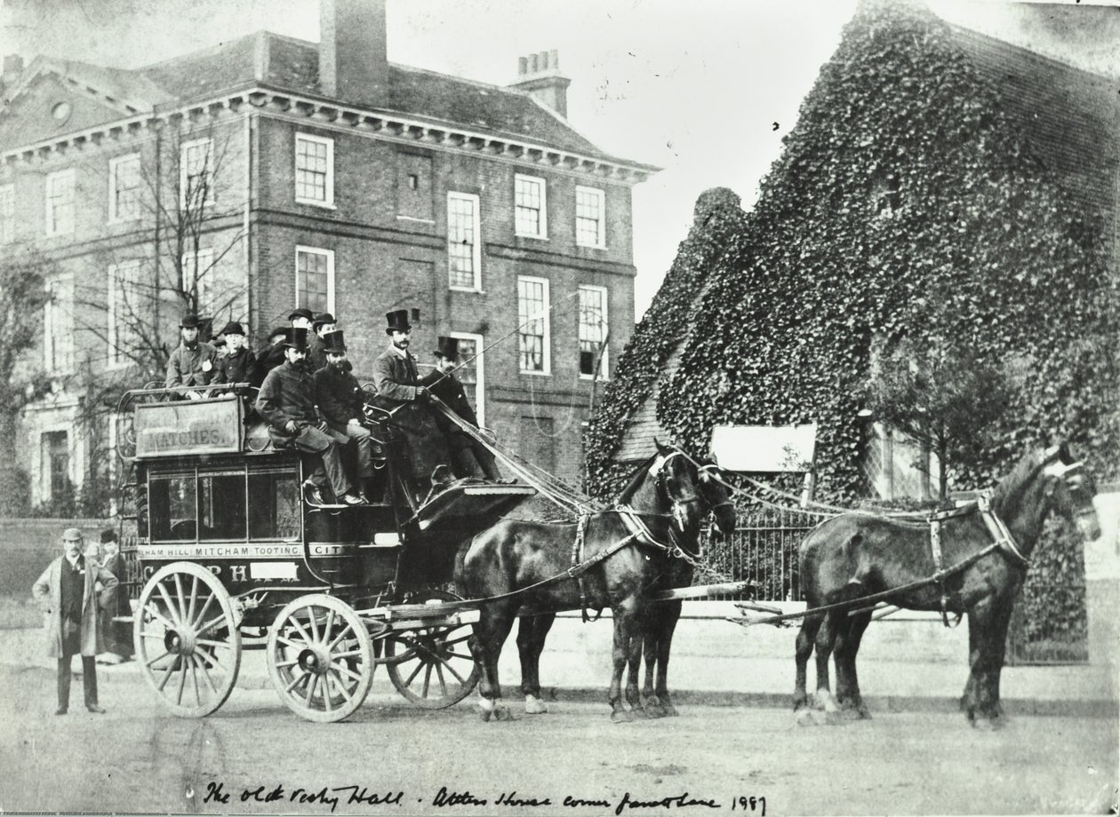 Garratt Lane: O Antigo Vestry Hall, 1887 de English Photographer