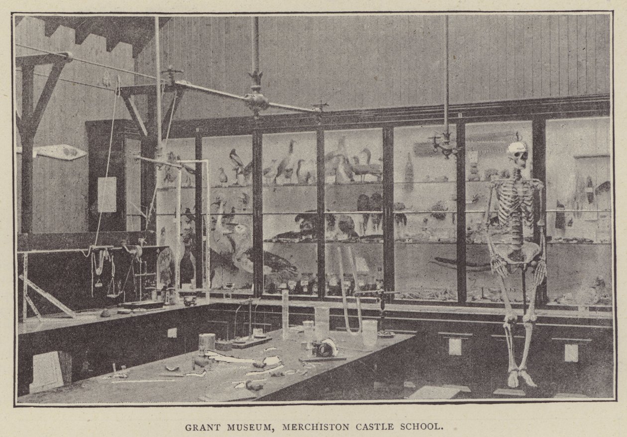 Museu Grant, Escola do Castelo de Merchiston (gravura) de English Photographer