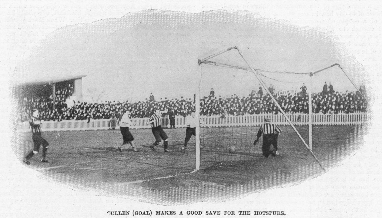 Gullen faz uma boa economia para os hotspurs, 1899 de English Photographer