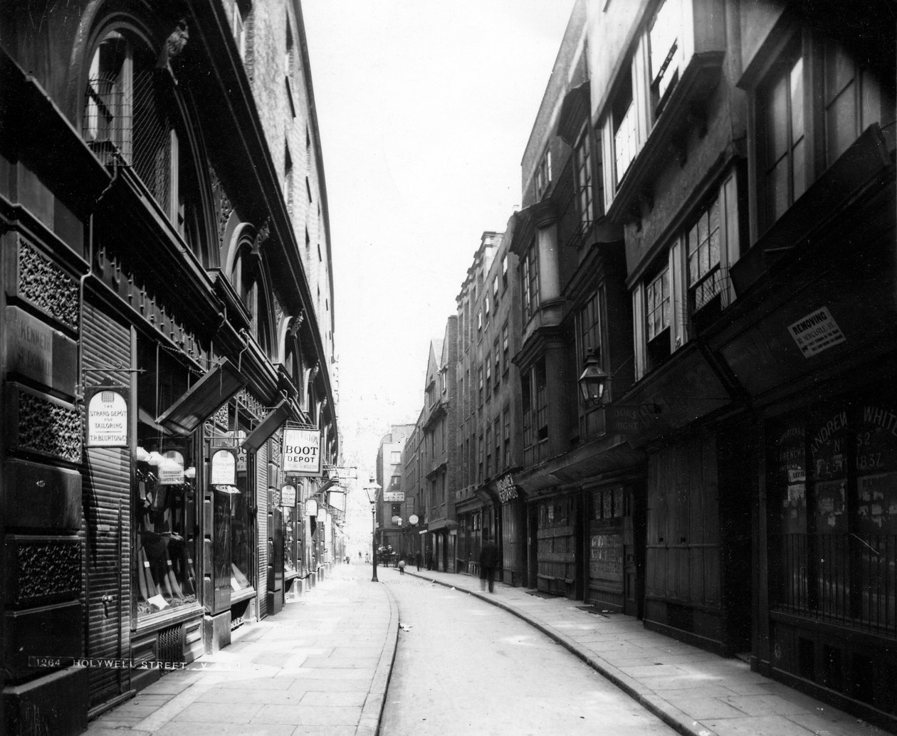 Rua de Holywell, século XIX (fotografia) de English Photographer