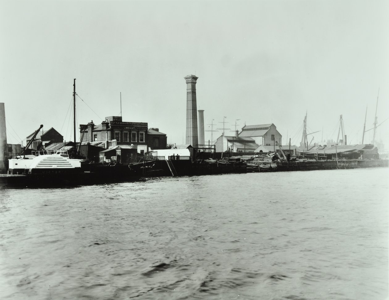Estação de Bombagem Isle of Dogs: exterior, 1895 de English Photographer