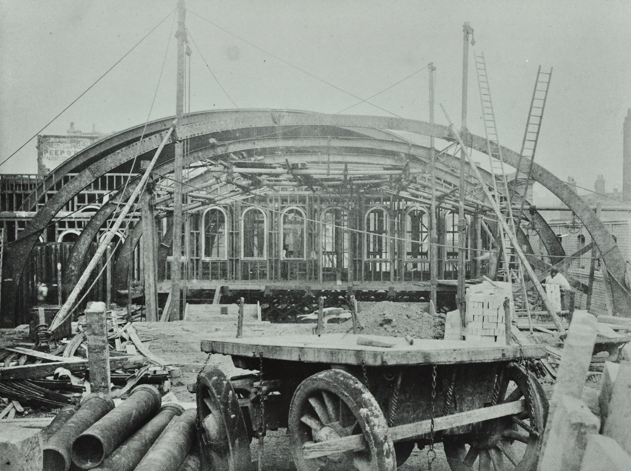 Estação Kings Cross: obras em andamento, 1862 de English Photographer