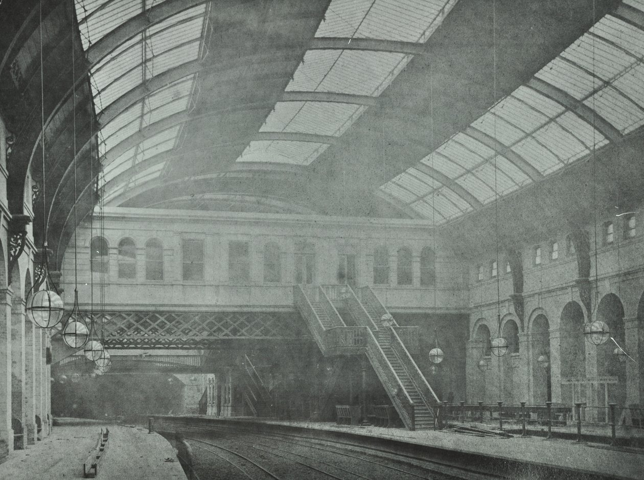 Estação Kings Cross: vista das plataformas, 1862 de English Photographer