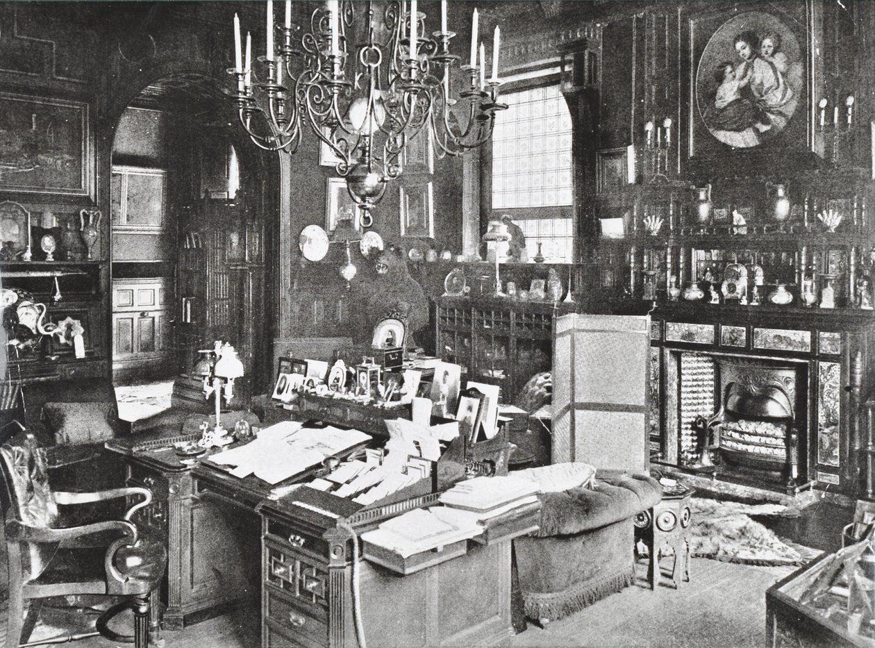 Casa Marlborough, Pall Mall, Westminster LB: Estudo Príncipe de Gales, 1895 de English Photographer