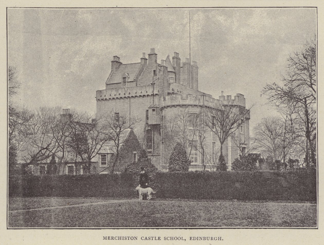 Escola do Castelo de Merchiston, Edimburgo (gravura) de English Photographer