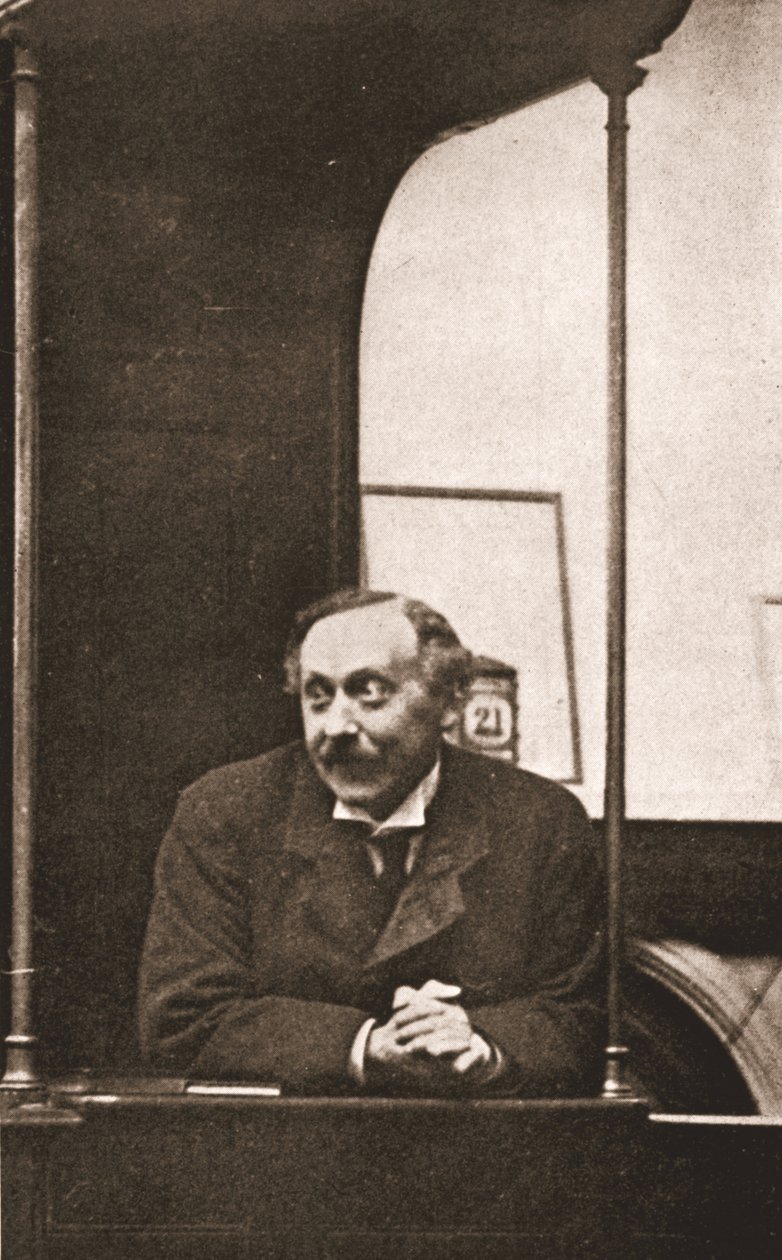 Herbert Gladstone no banco das testemunhas no julgamento de Emmeline Pankhurst e outros de English Photographer