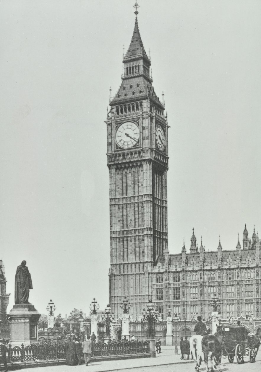 Praça do Parlamento, Westminster LB: Big Ben, 1896 de English Photographer