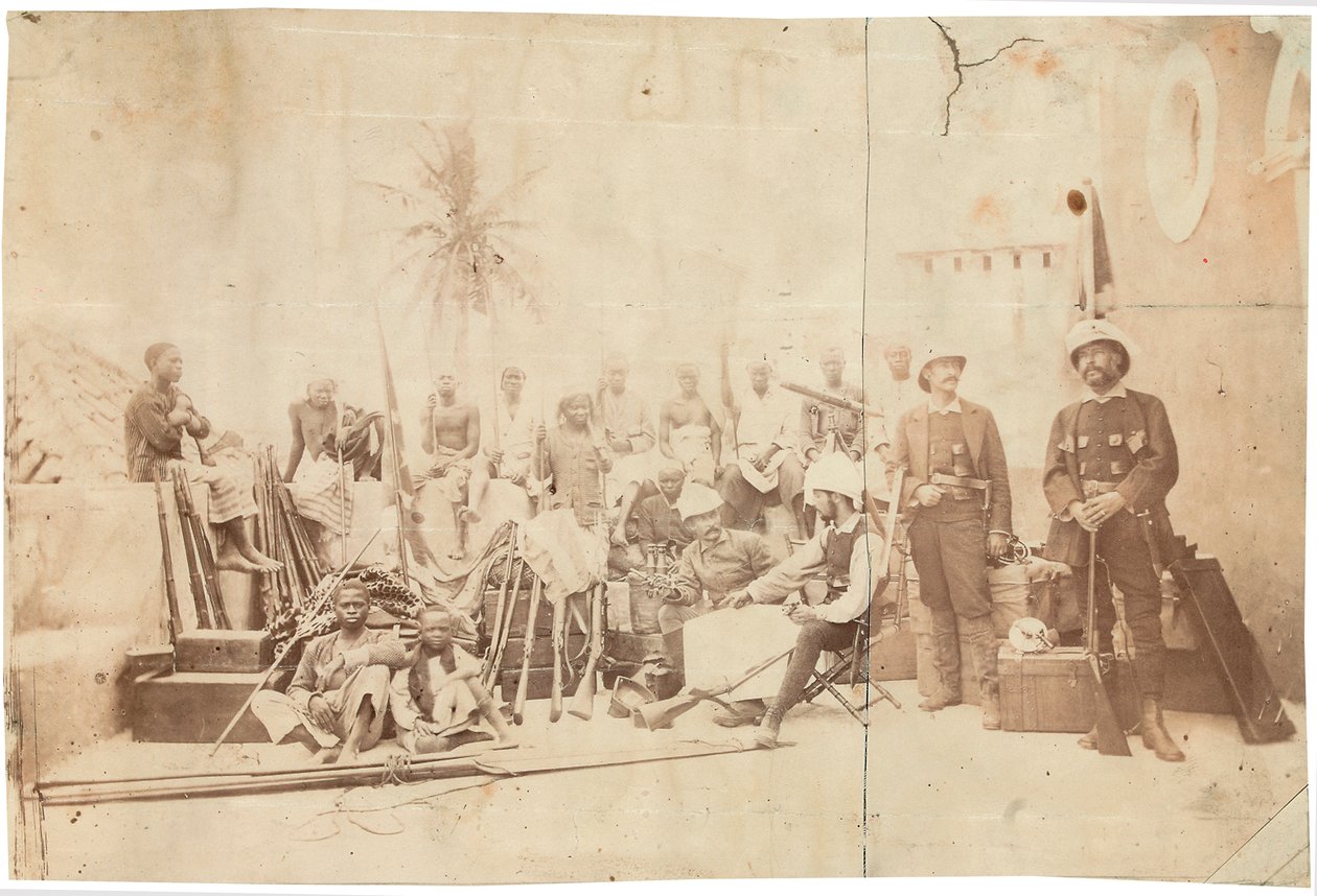 Fotografia de um álbum pertencente a Henry Morton Stanley de English Photographer