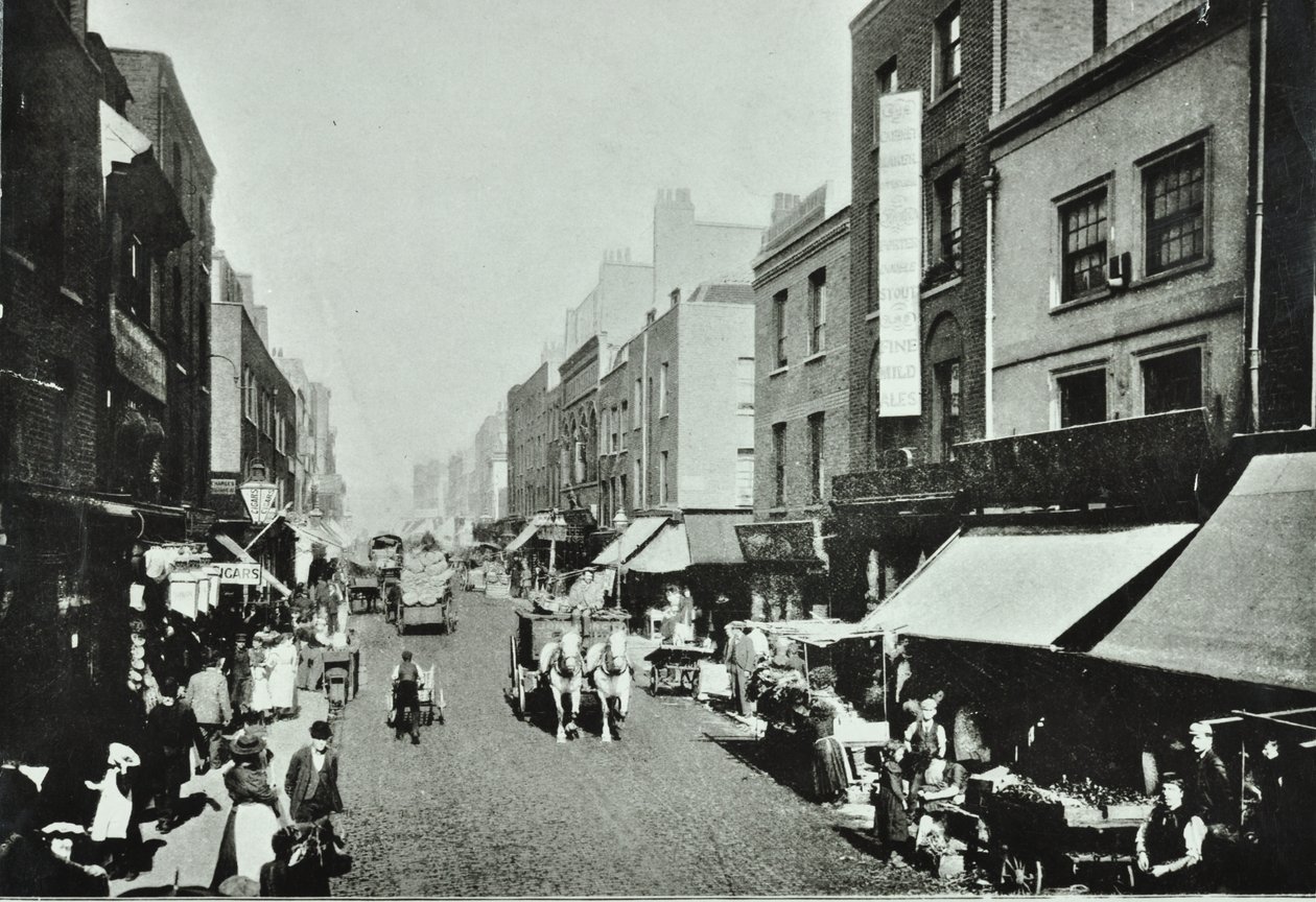 Pitfield Street: olhando para o norte, 1895 de English Photographer