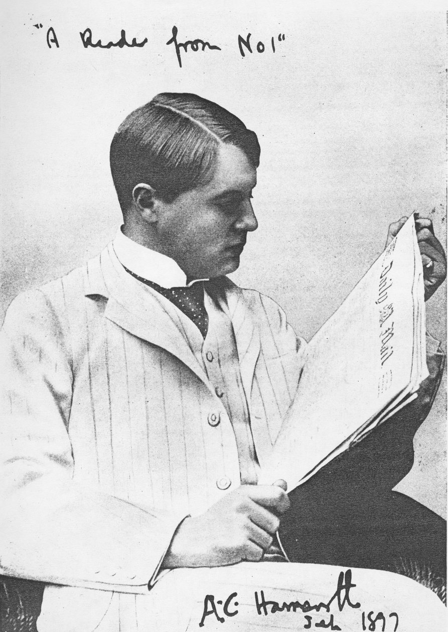 Retrato de Alfred Harmsworth, 1897 de English Photographer
