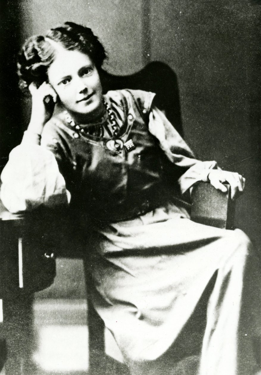 Retrato de Mary Eleanor Gawthorpe, c.1909 de English Photographer