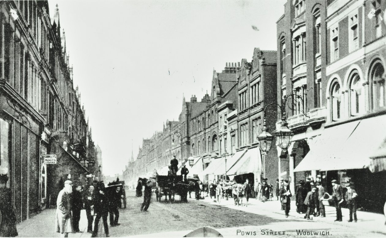 Rua Powis, Woolwich: visão geral, 1890 de English Photographer