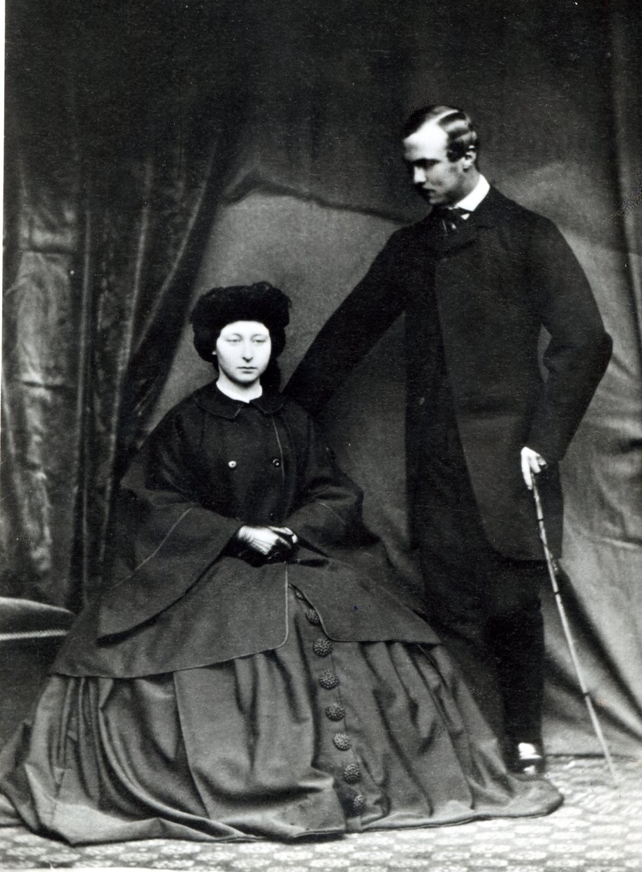 Princesa Alice e o Príncipe Ludwig de Hesse, 1860 de English Photographer