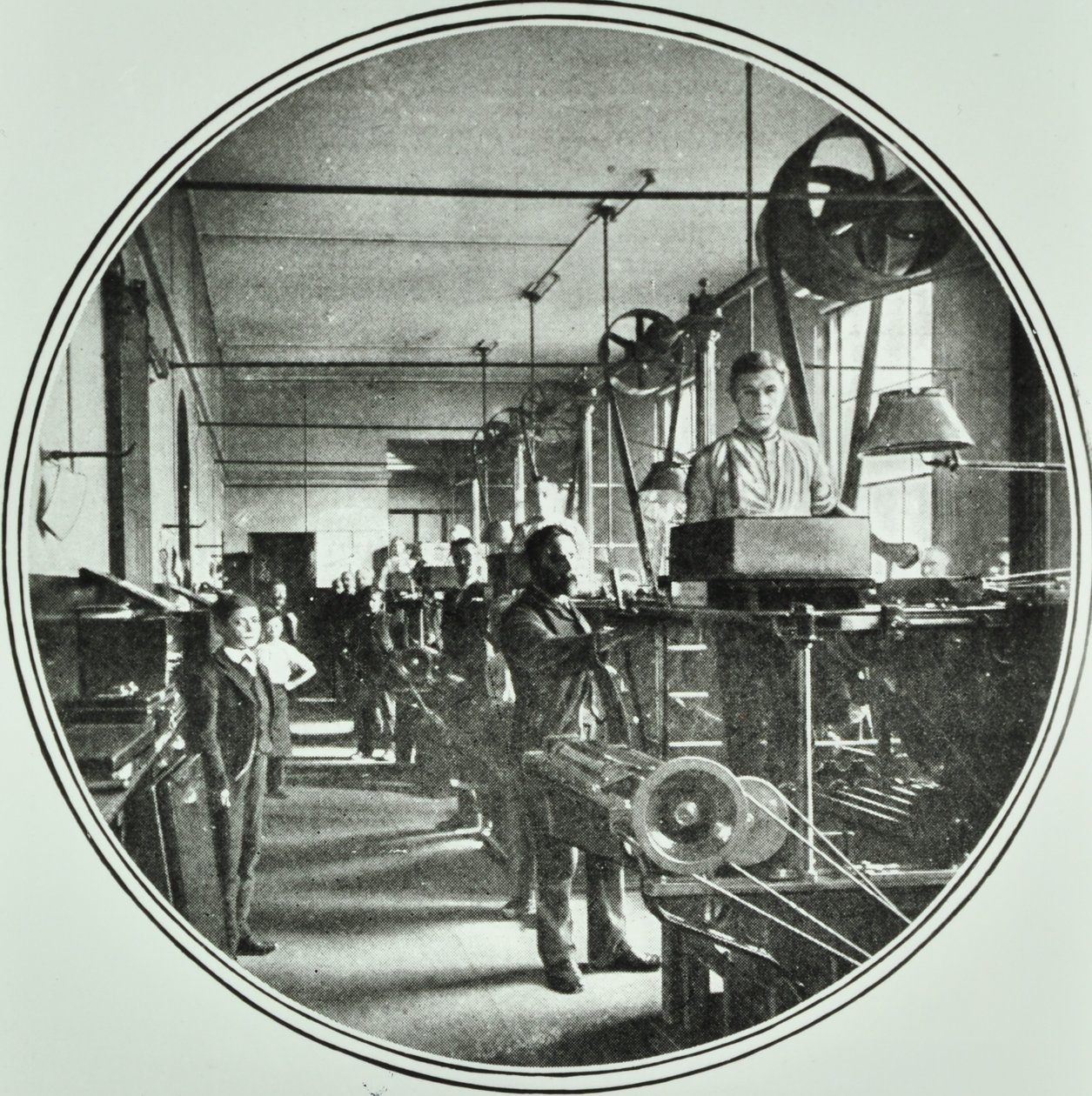 Departamento de impressão, Banco da Inglaterra, Threadneedle Street, Cidade de Londres, 1890 de English Photographer