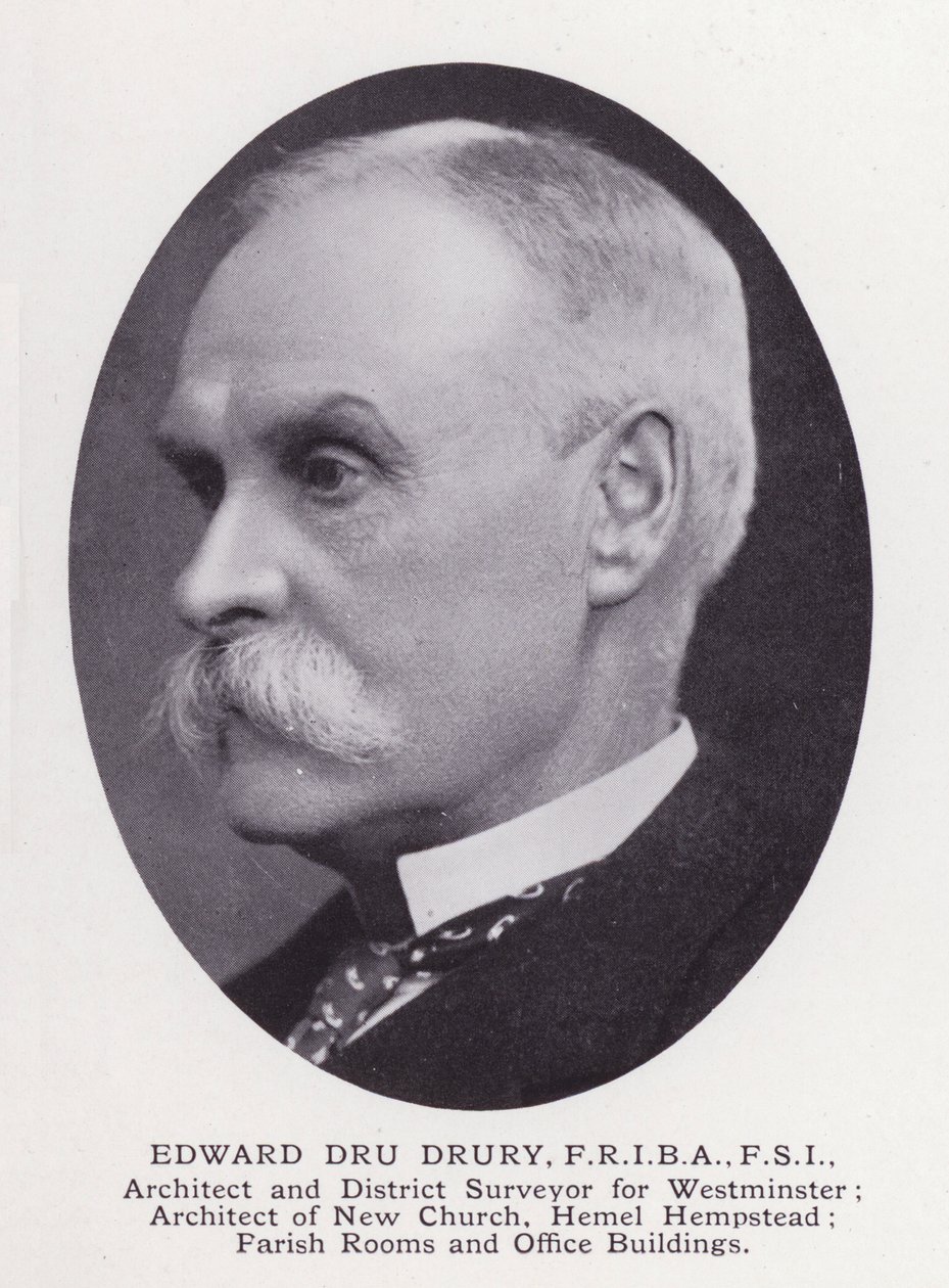 Homens proeminentes de Londres: Edward Dru Drury (foto a p/b) de English Photographer