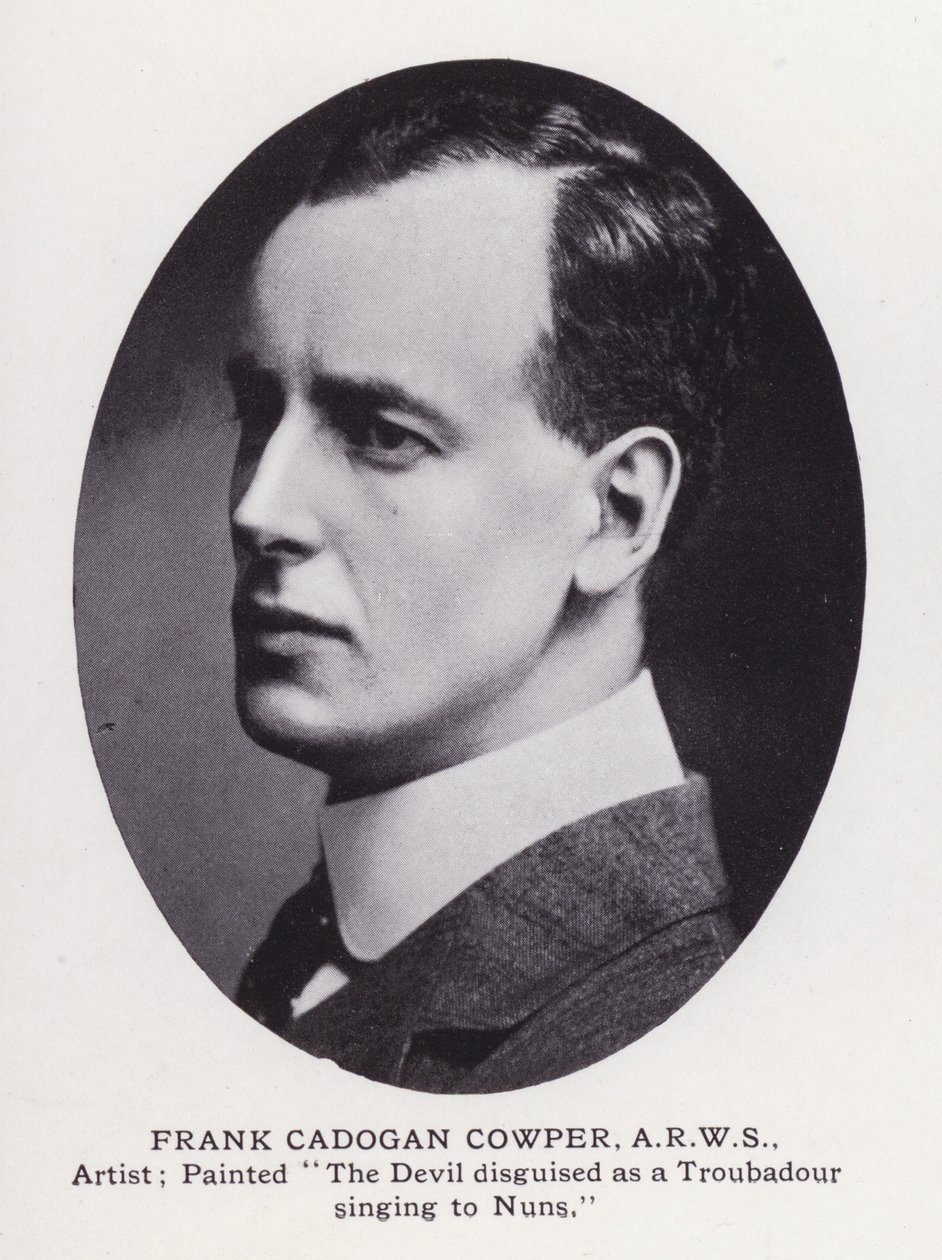 Homens proeminentes de Londres: Frank Cadogan Cowper (foto a p/b) de English Photographer