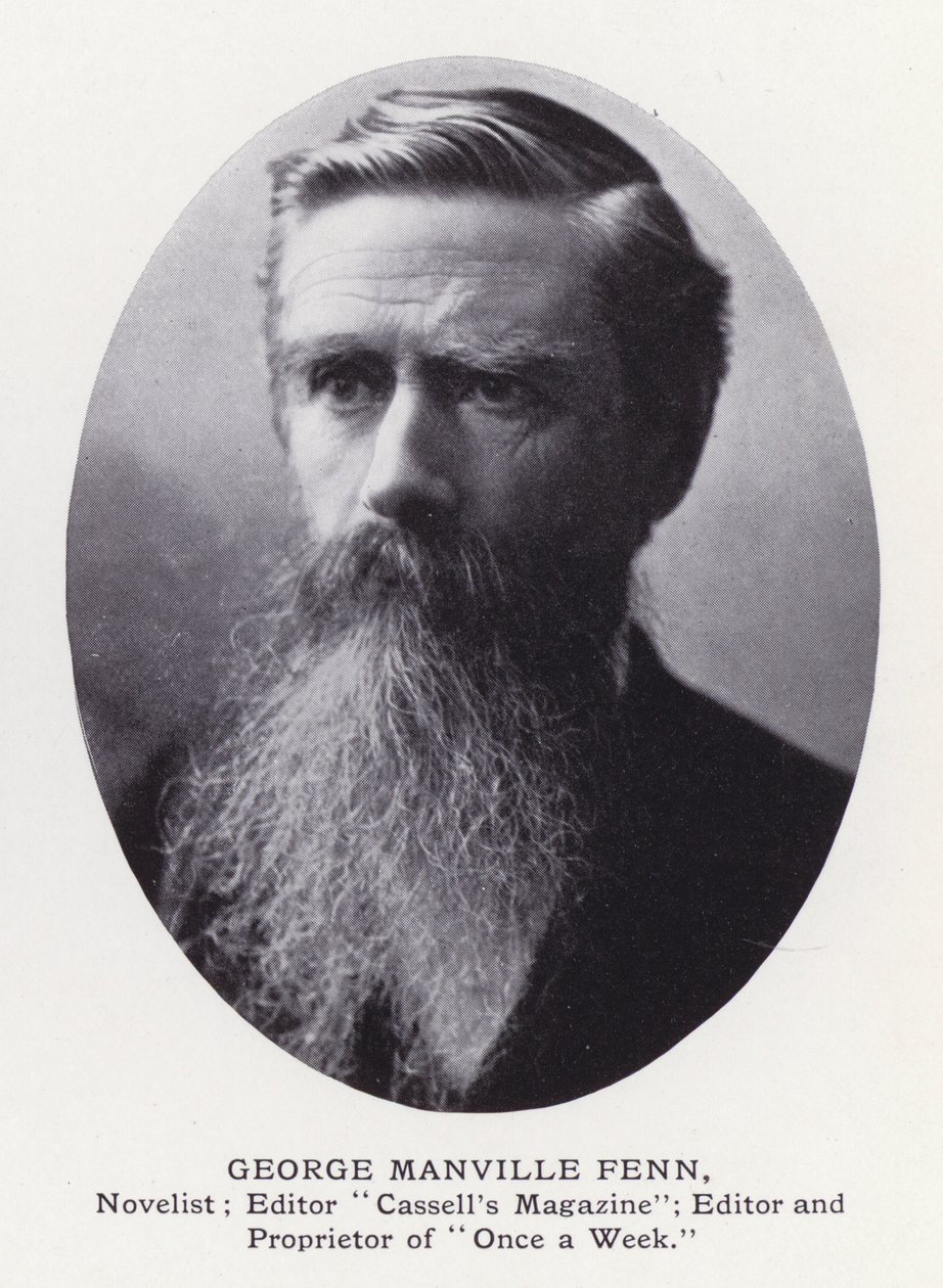 Homens proeminentes de Londres: George Manville Fenn (foto a p/b) de English Photographer