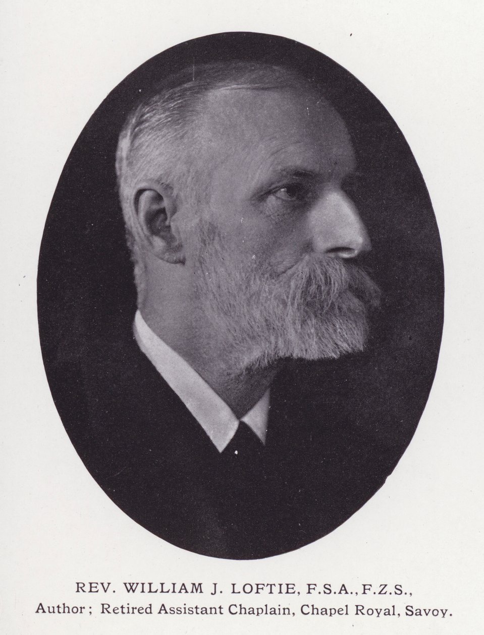 Homens proeminentes de Londres: Rev William J Loftie (foto a p/b) de English Photographer