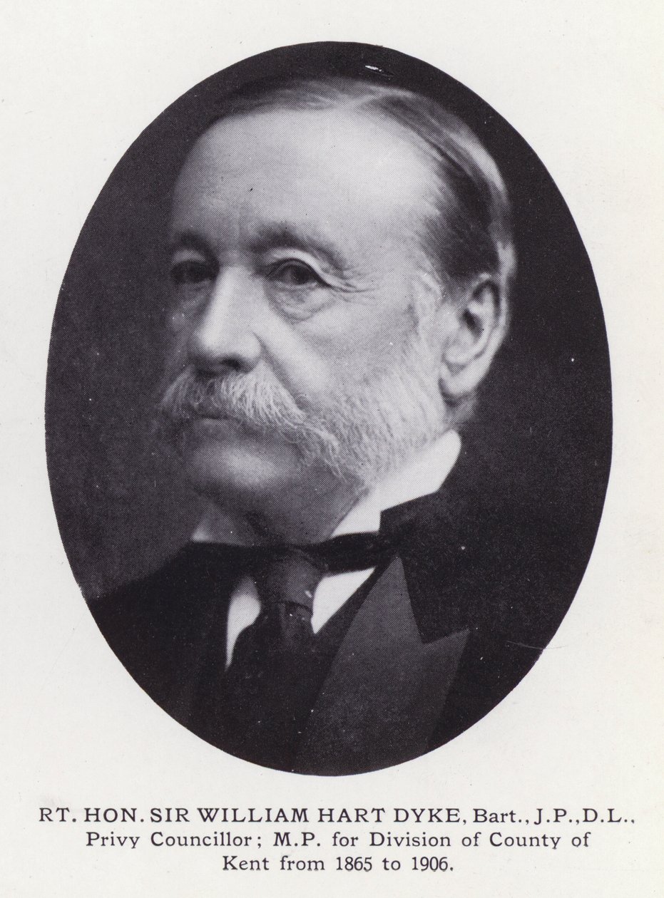 Homens proeminentes de Londres: Rt Hon Sir William Hart Dyke (foto a p/b) de English Photographer
