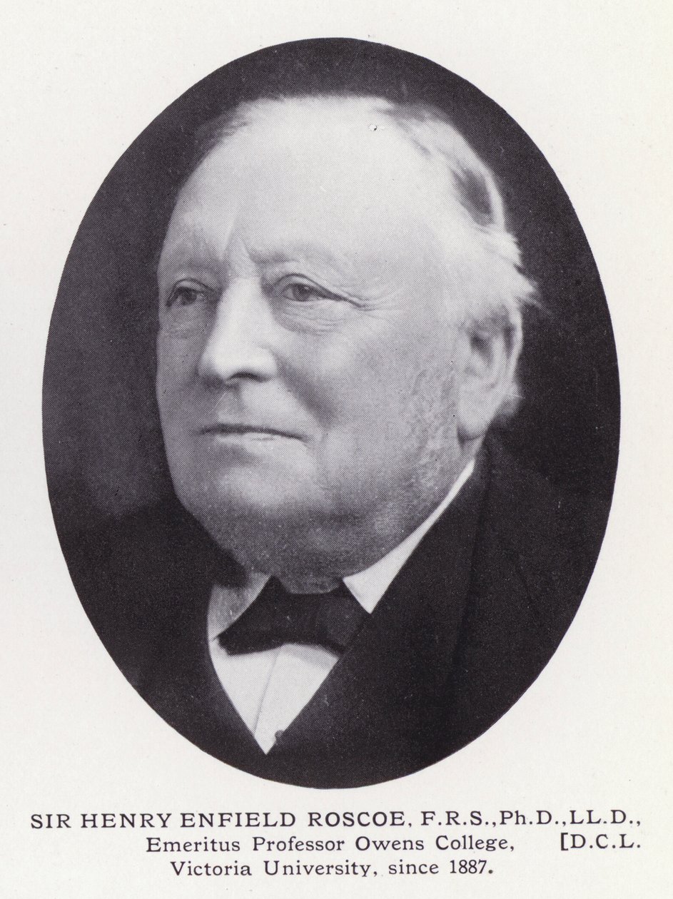 Homens proeminentes de Londres: Sir Henry Enfield Roscoe (foto a p/b) de English Photographer