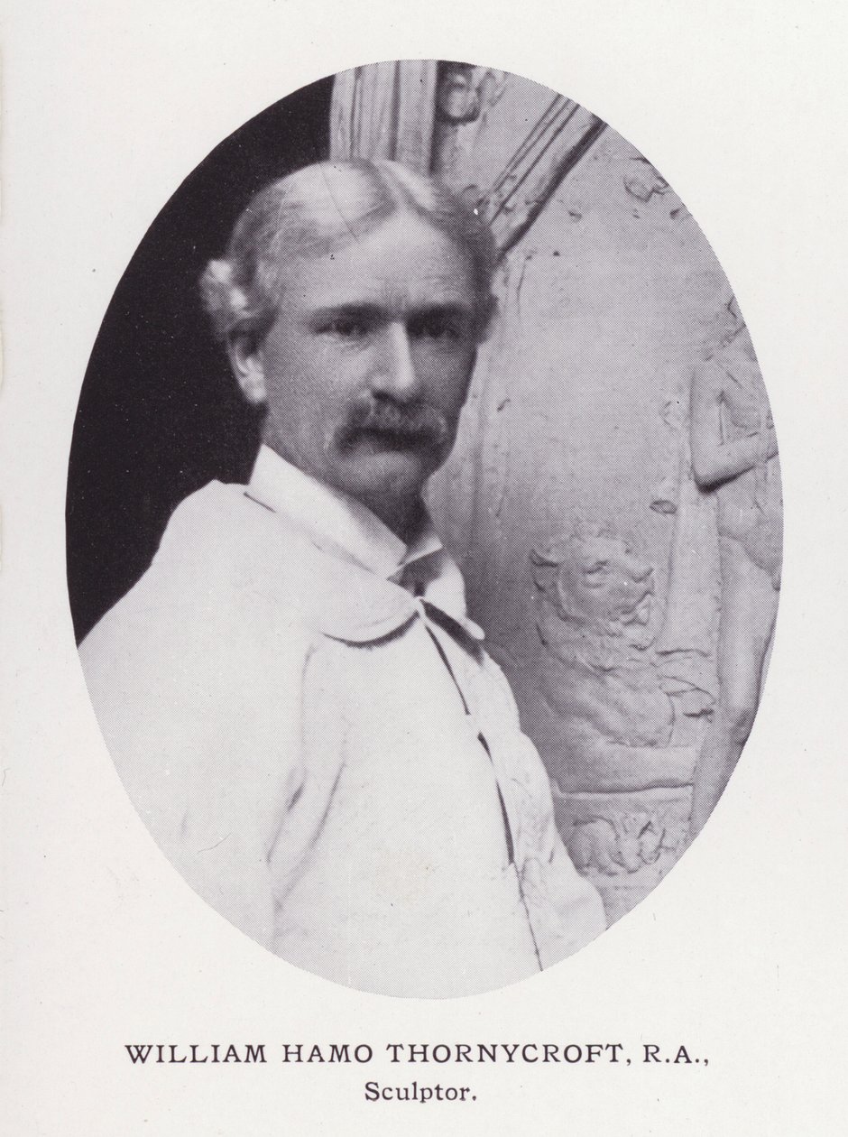 Homens proeminentes de Londres: William Hamo Thornycroft (foto a p/b) de English Photographer