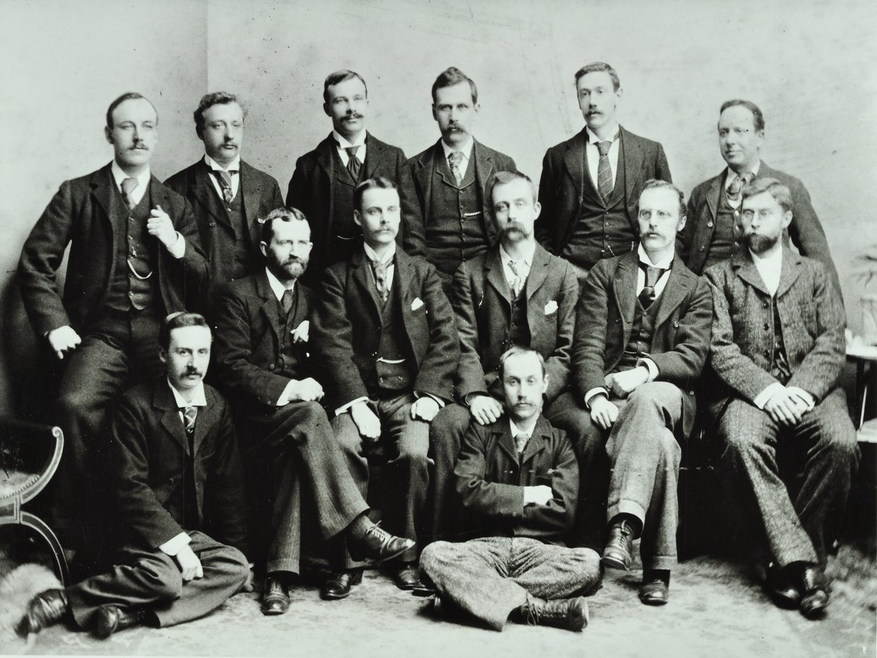 Rosendale Road School: grupo de professores, 1897 de English Photographer