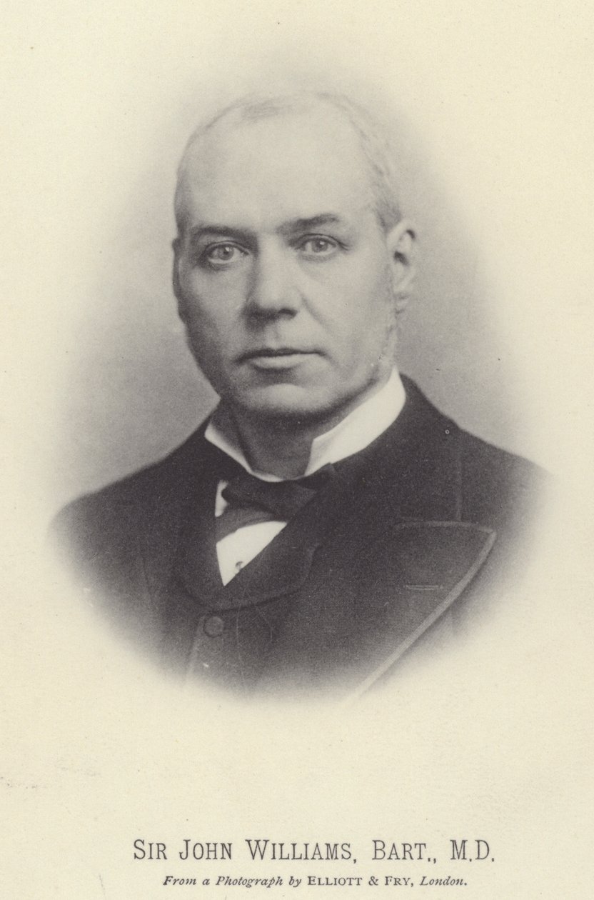 Sir John Williams, Baronet, MD (fotografia a preto e branco) de English Photographer
